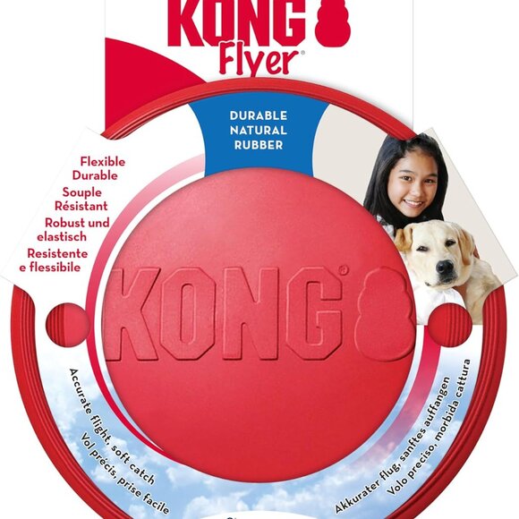 Other - Flyer - Durable Dog Toy for Outdoor Playtime - Natural Rubber Flying Disc, Dog T